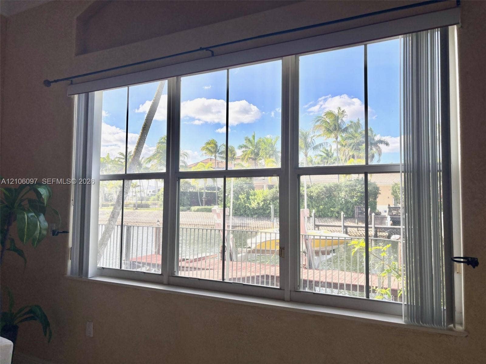 1141 Waterside Lane, Hollywood, FL 33019 Water View from master bedroom