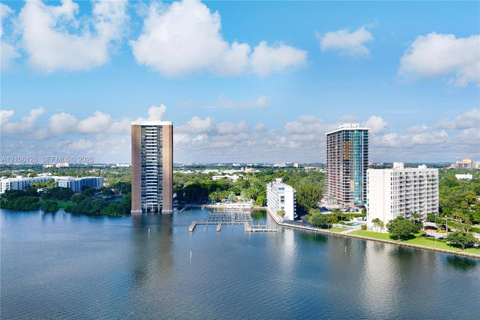 Waterfront location featuring deep-water boat slips, private dockage, and expansive maritime exposure