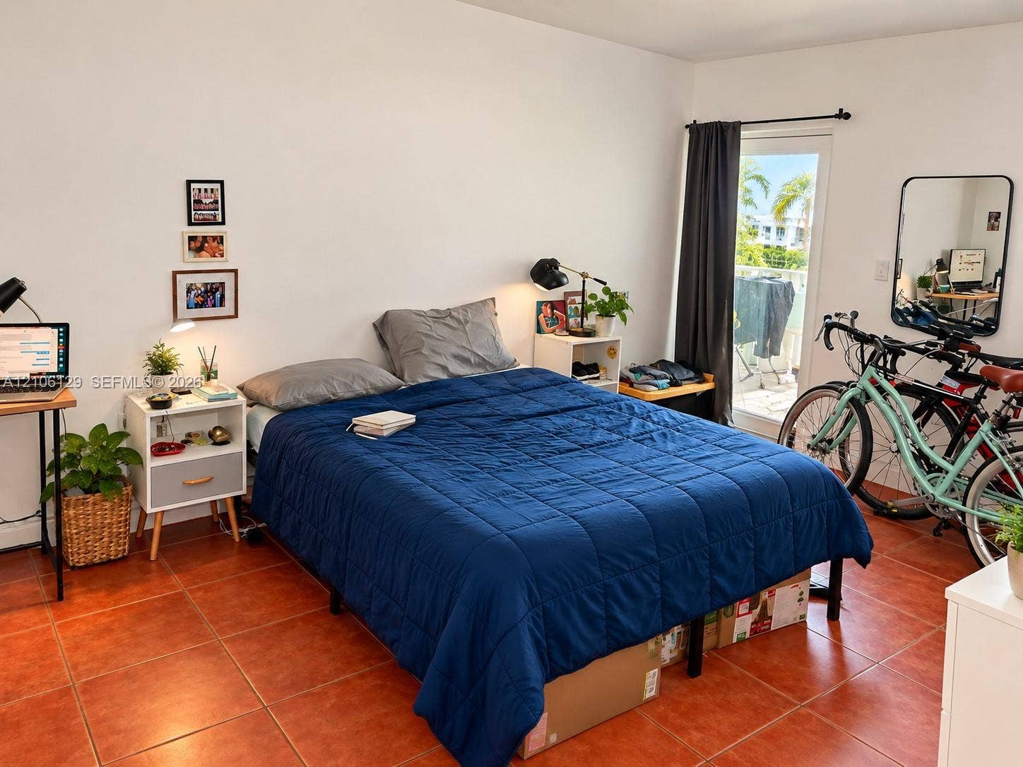 2740 SW 28th Terrace, #307, Miami, FL 33133 Ceramic tile flooring and a glass-paned exterior door providing outdoor access