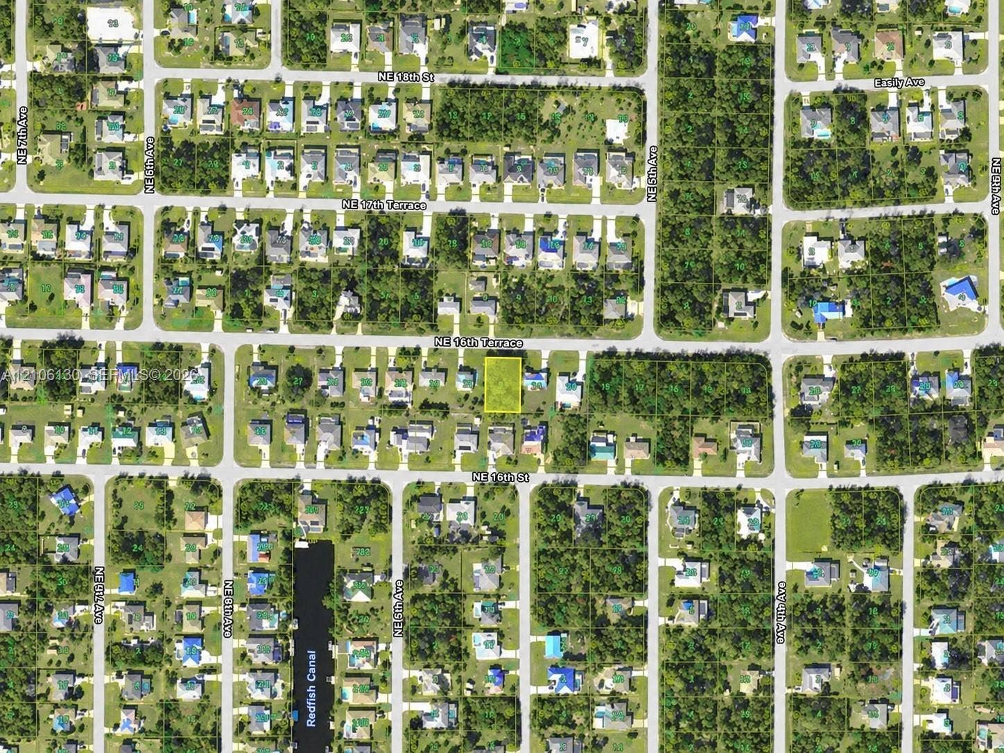 Aerial Map. Illustrating the location and parcel boundaries of the property