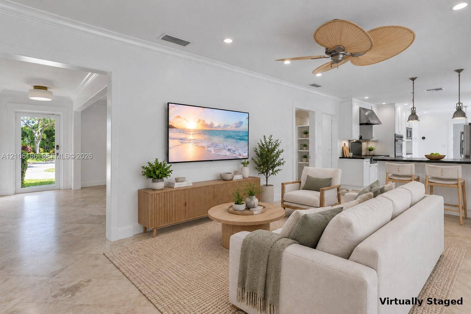 8600 SW 145th Street, Palmetto Bay, FL 33158 Virtually staged Family Room