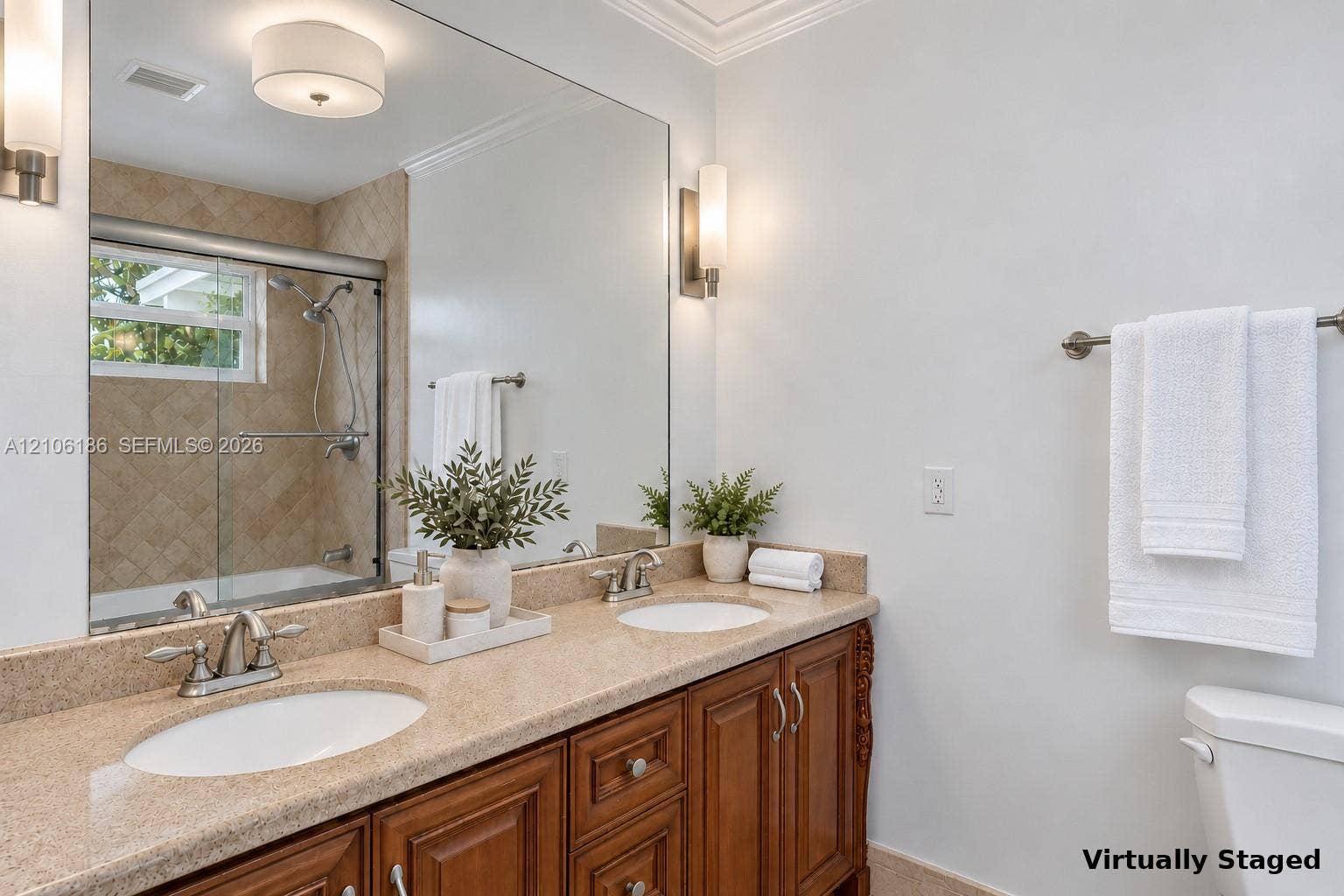 8600 SW 145th Street, Palmetto Bay, FL 33158 Virtually staged Primary bathroom