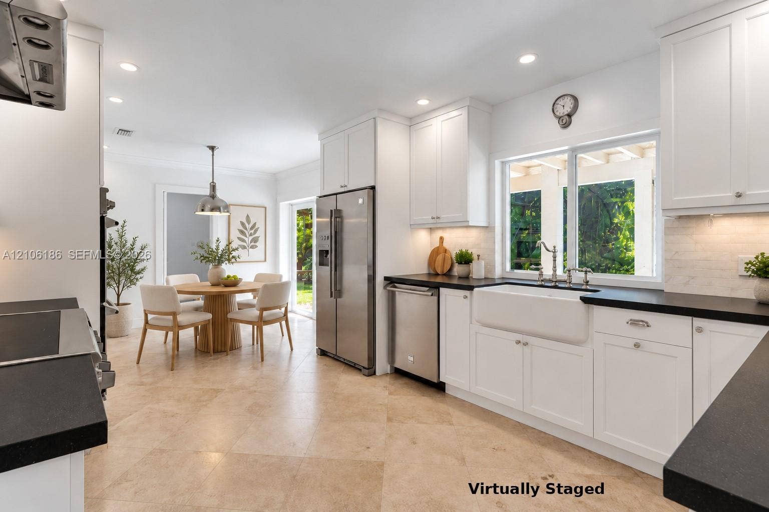 8600 SW 145th Street, Palmetto Bay, FL 33158 Virtually staged Kitchen and breakfast area
