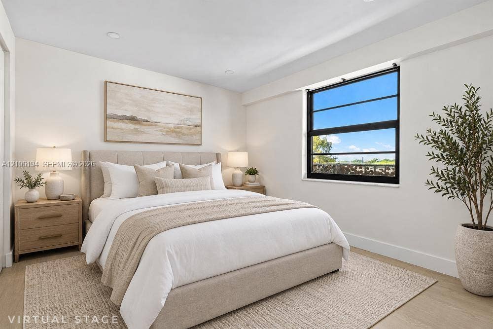 777 SW 9th Avenue, #408, Miami, FL 33130 virtual stage primary bedroom