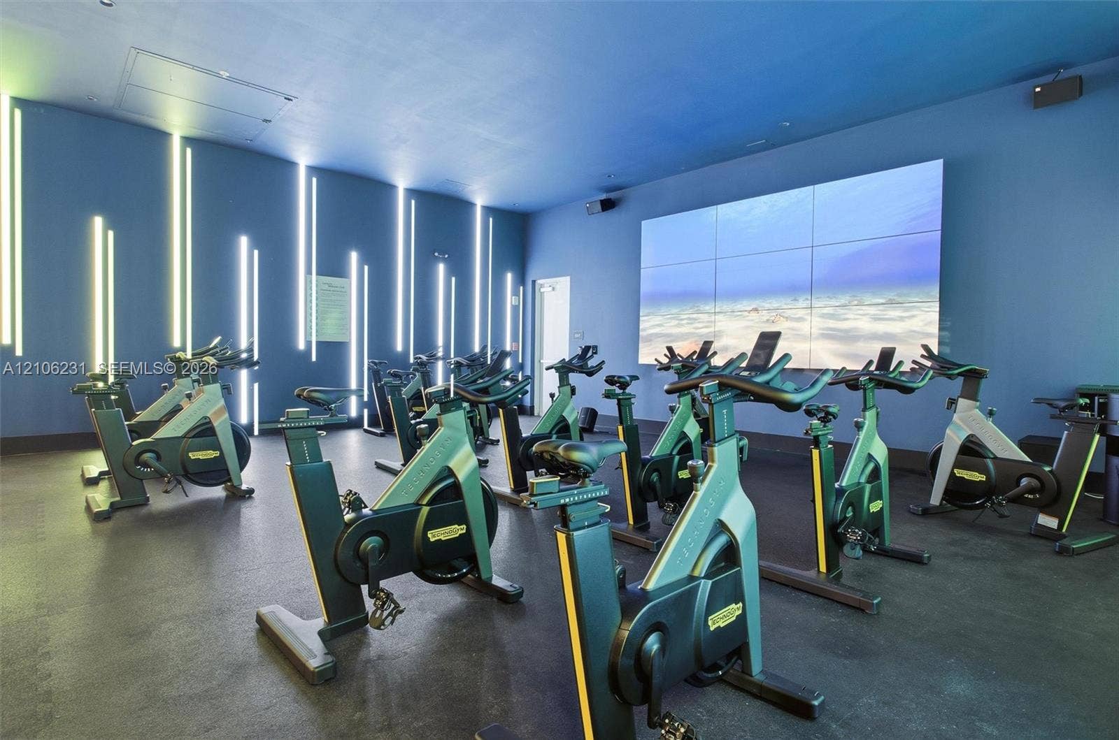 7875 NW 107th Avenue, #802, Doral, FL 33178 Fitness center spinning room