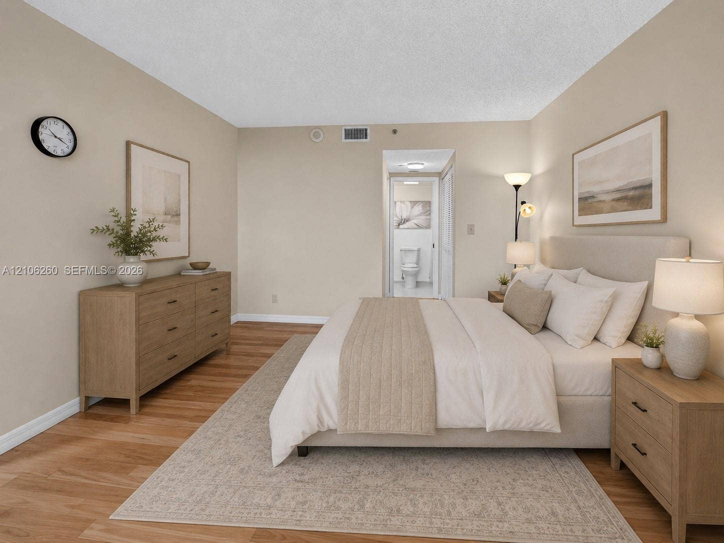 5951 Wellesley Park Drive, #508, Boca Raton, FL 33433 AI Generated pic of furnished Master Bedroom