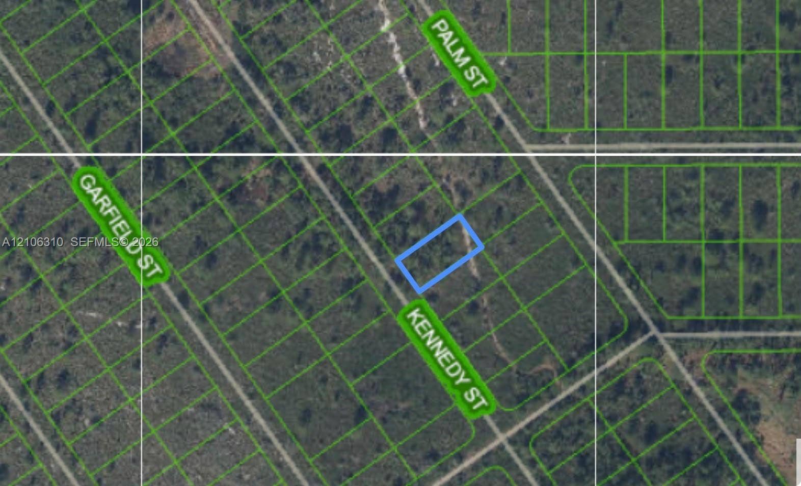 Aerial Survey Map. Representing the geographic boundaries and spatial orientation of the property