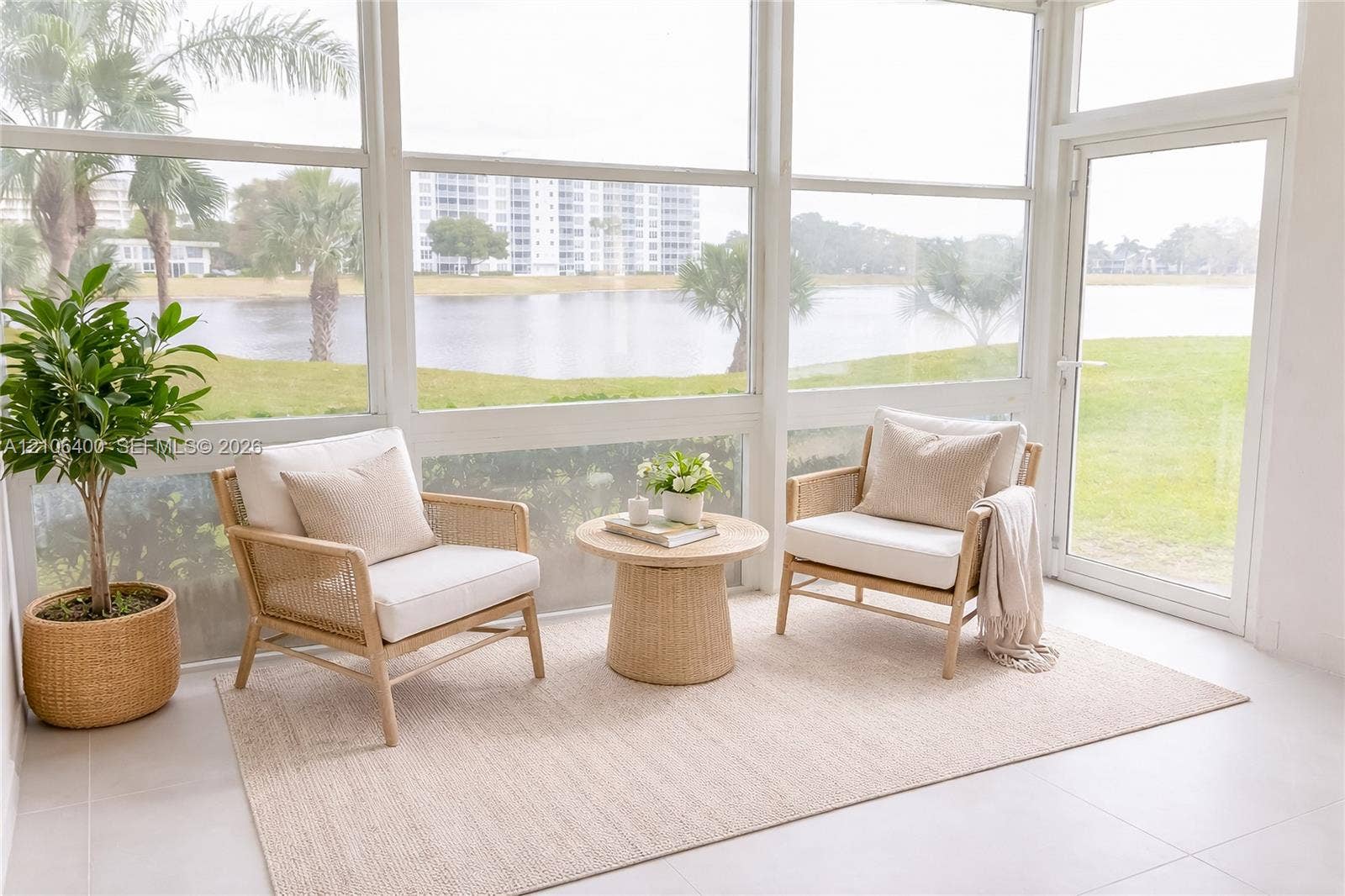 3051 N Course Drive, #107, Pompano Beach, FL 33069 Digital staged.