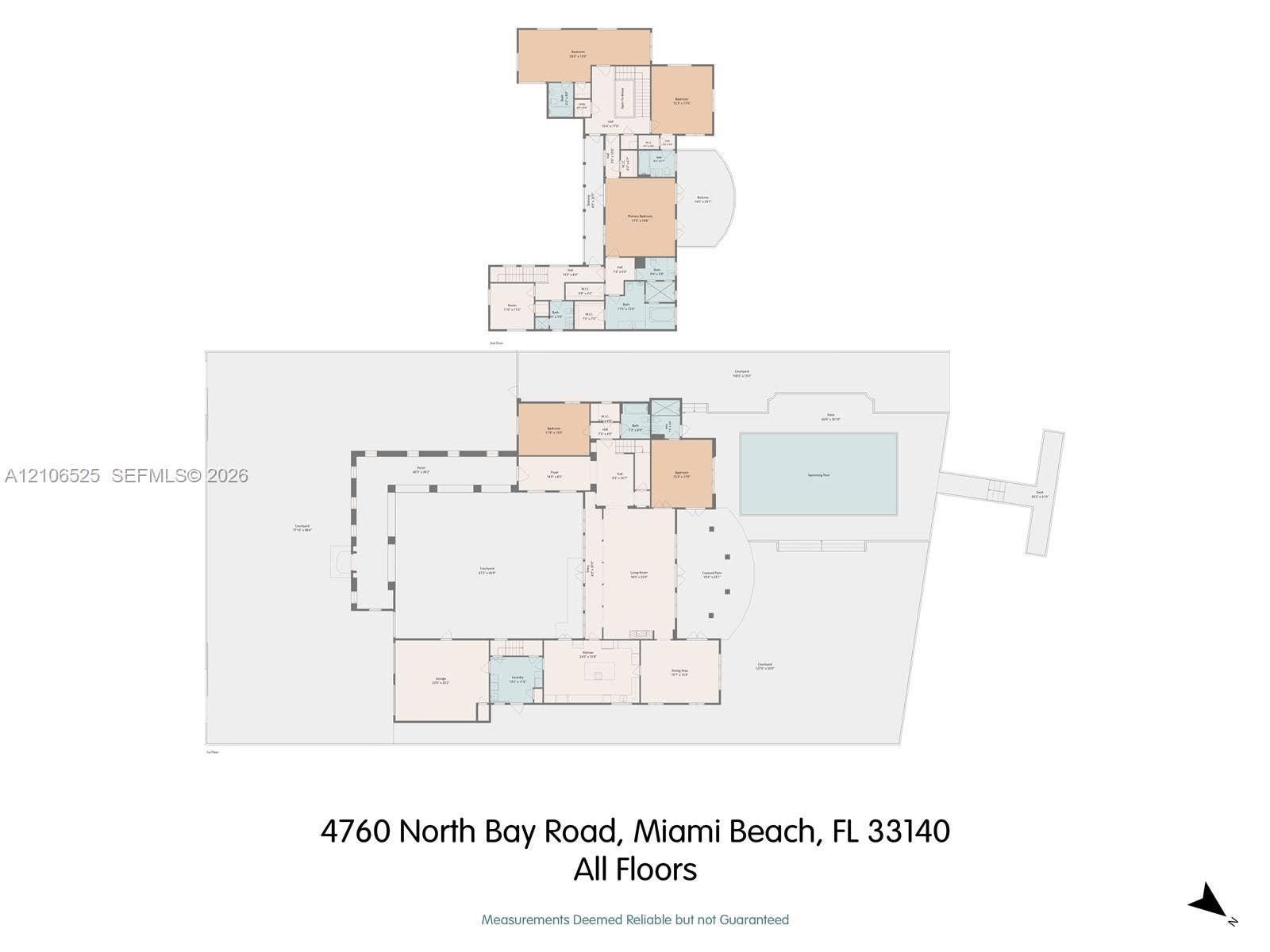 4760 N Bay Road, Miami Beach, FL 33140 Floor plan All Floors