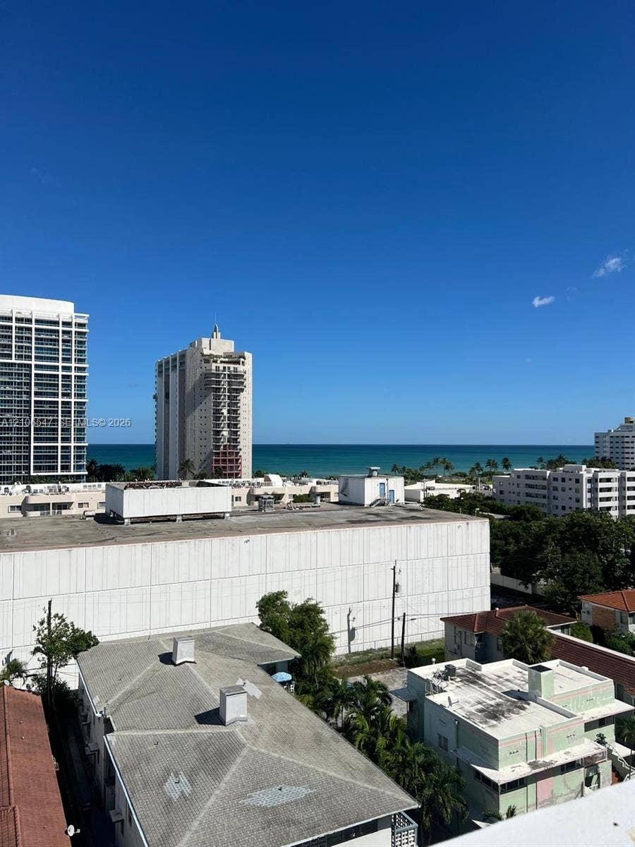 6801 Indian Creek Drive, #509, Miami Beach, FL 33141 Elevated perspective showcasing the horizon and oceanfront