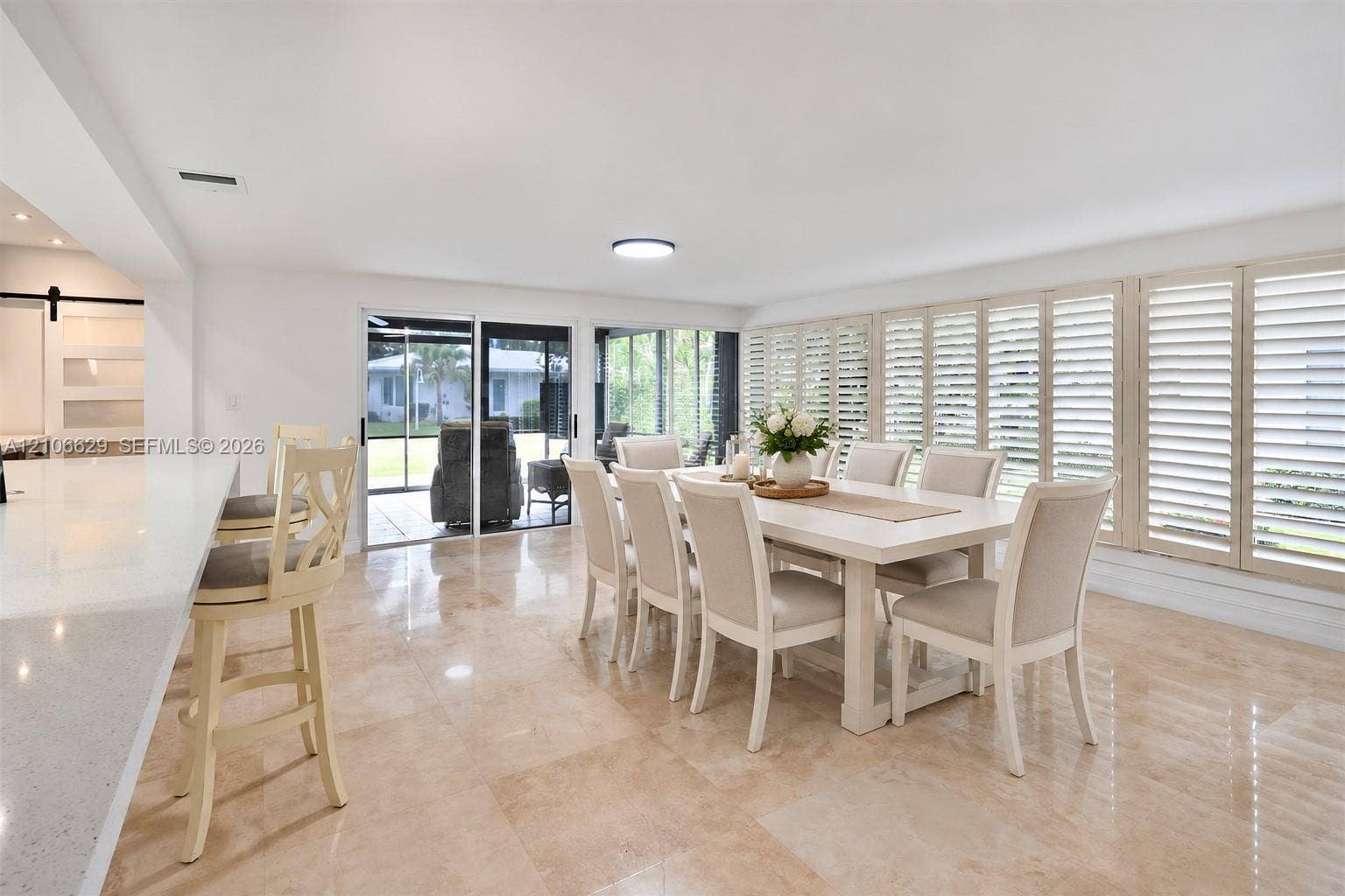 1431 S Ocean Boulevard, Lauderdale By The Sea, FL 33062 Staged 2nd dining area, could also be ?