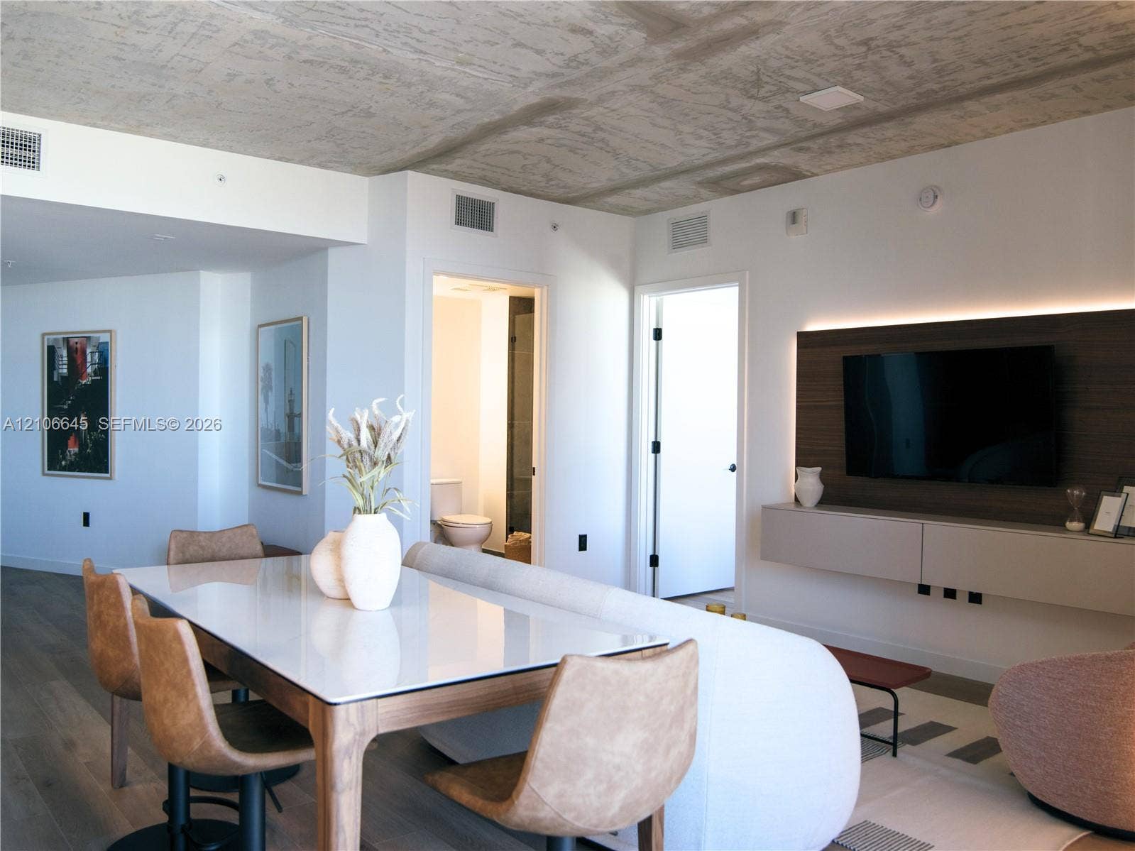 Staged Dining Area