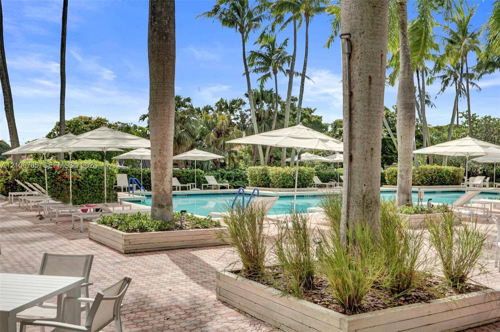 3598 Yacht Club Drive, #901, Aventura, FL 33180 SResort like second pool with masonry deck, integrated raised planter boxes, and perimeter landscaping