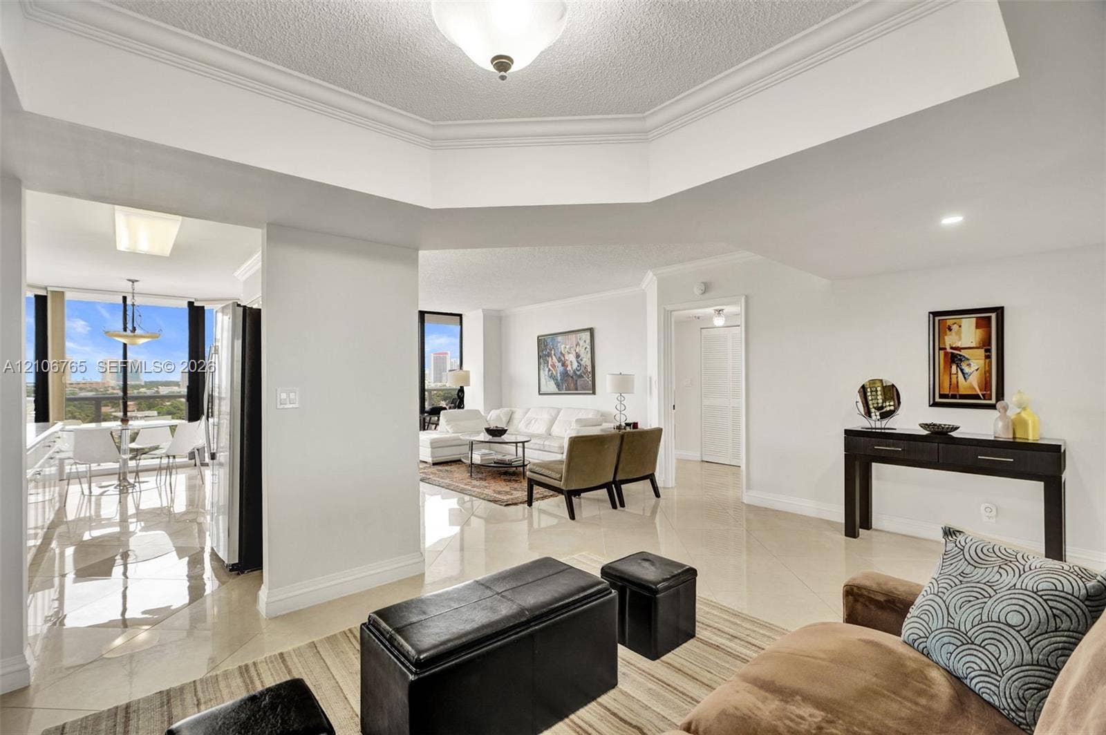 3598 Yacht Club Drive, #901, Aventura, FL 33180 Open-concept interior.