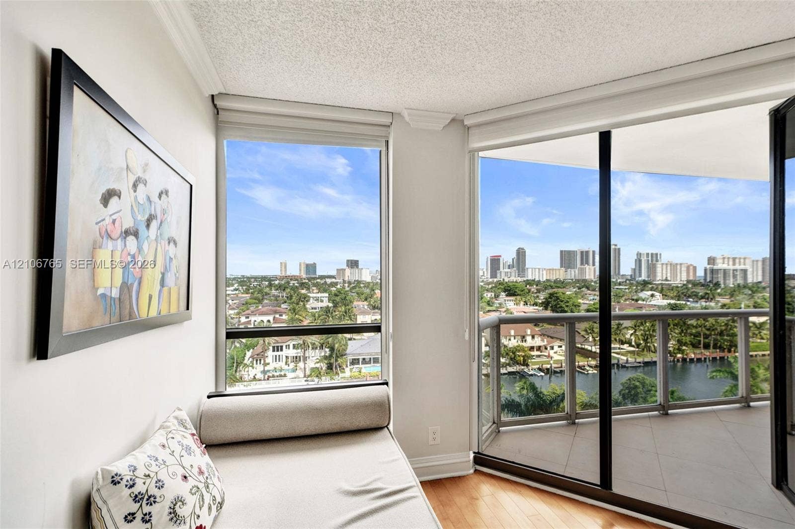 3598 Yacht Club Drive, #901, Aventura, FL 33180 Eye level water views from the second bedroom.