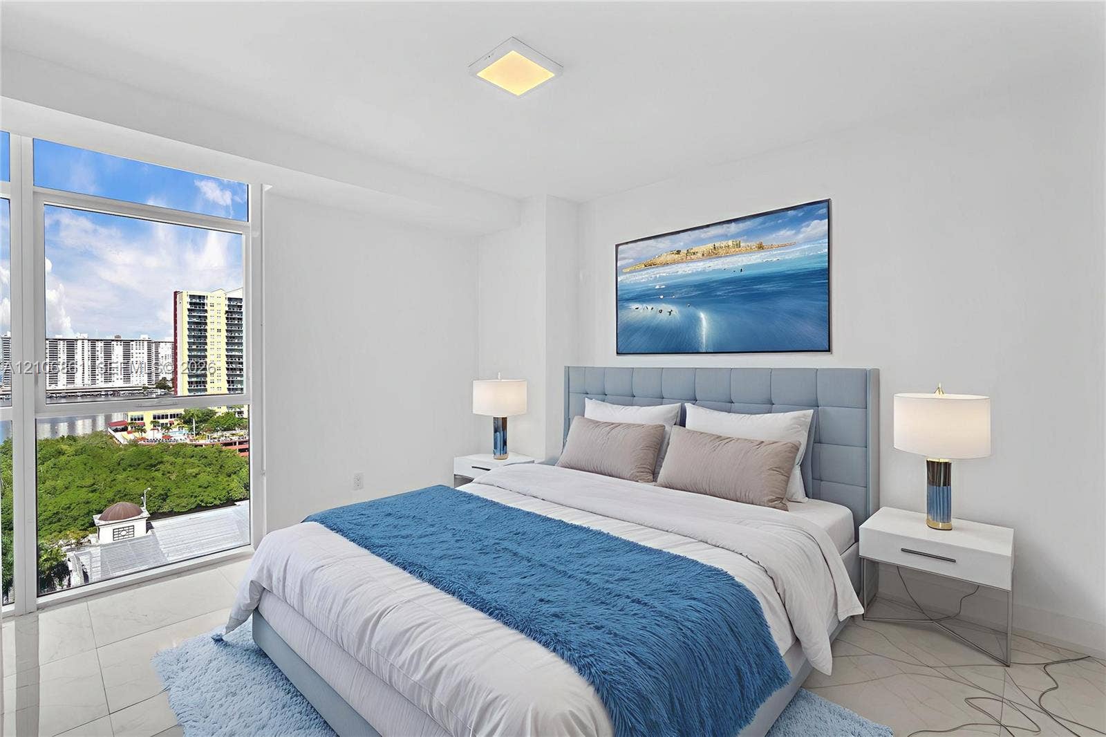 400 Sunny Isles Boulevard, #1519, Sunny Isles Beach, FL 33160 Second Bedroom Virtual staged