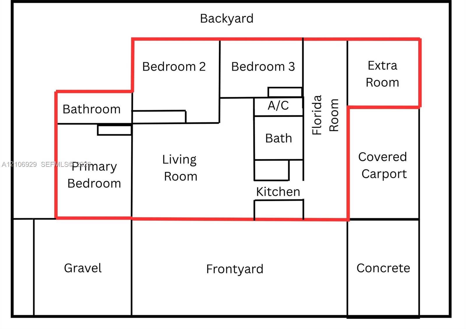 12700 Wood Street, Miami, FL 33167 Floor plan