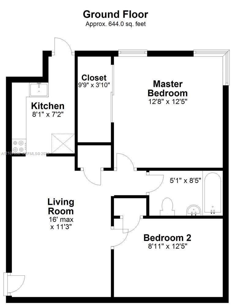 443 NE 17th Way, Fort Lauderdale, FL 33301 Floor plan