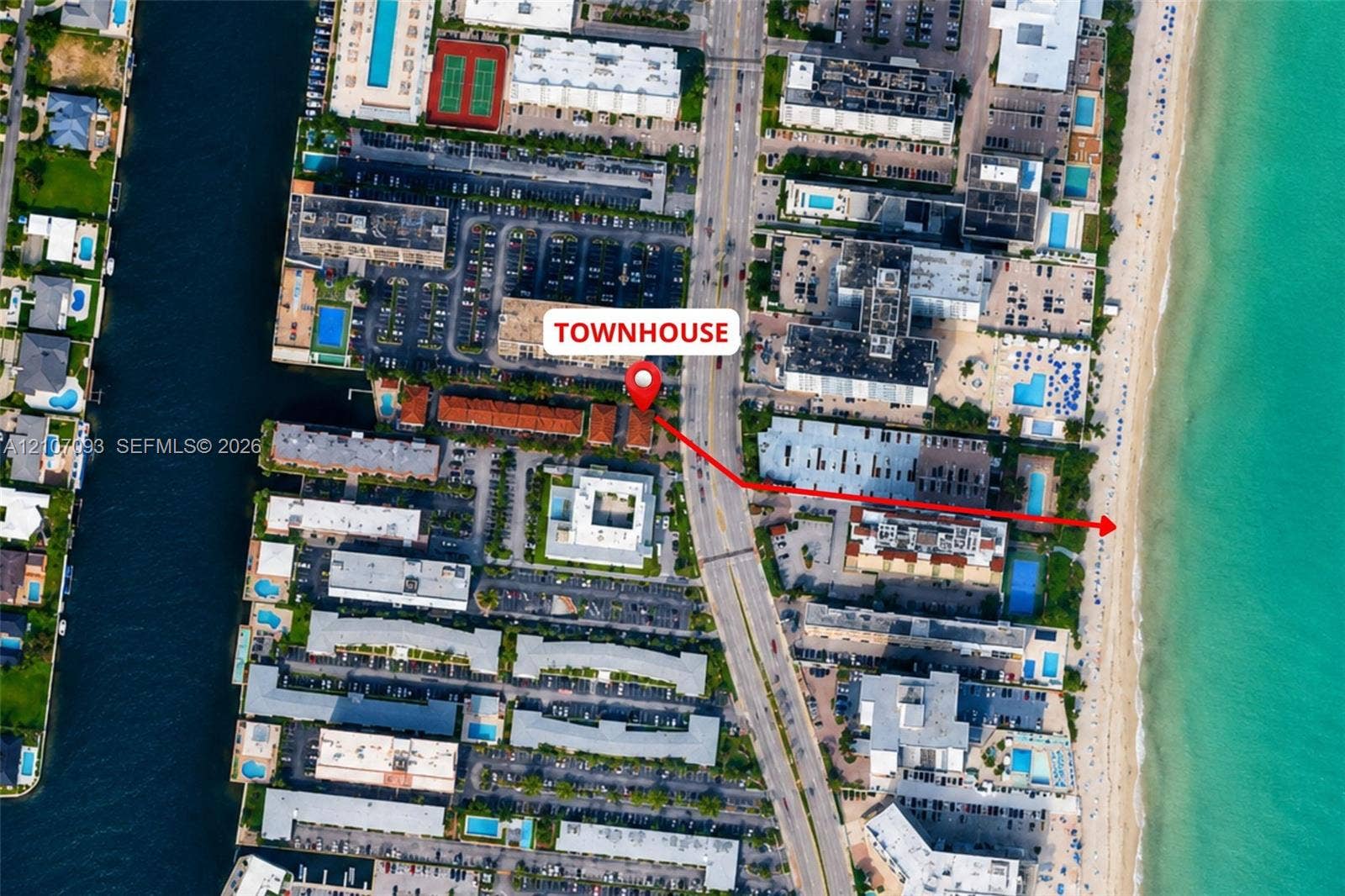 Townhome full beach service.