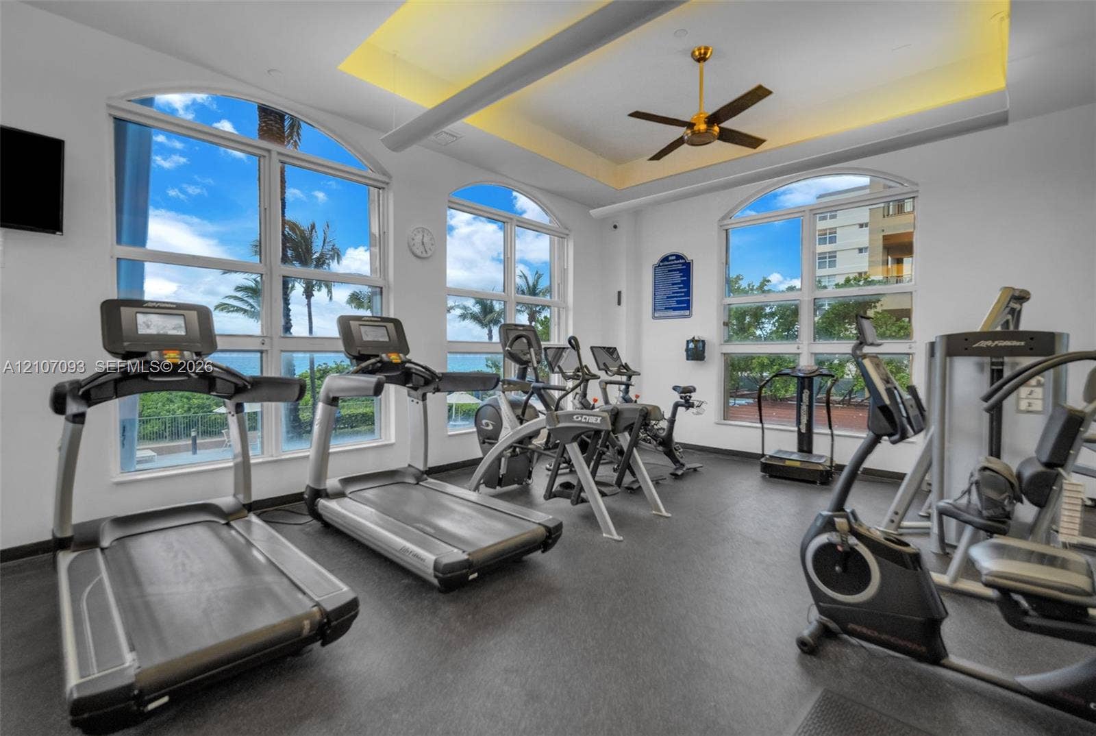 Full Size Gym with ocean views
