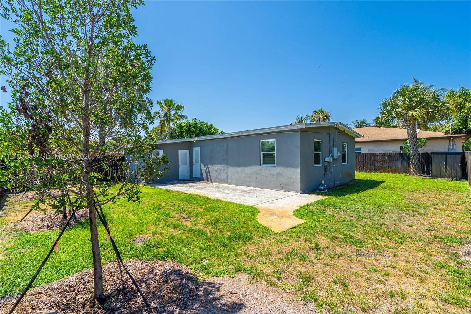 4500 NE 18th Avenue, Pompano Beach, Pompano Beach, FL 33064 Huge fenced backyard offering generous private outdoor space.