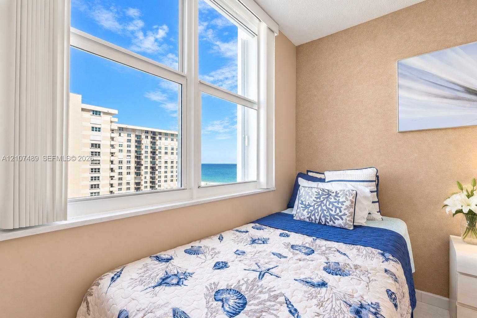 2000 S Ocean Boulevard, #9N, Lauderdale-By-The-Sea, Lauderdale By The Sea, FL 33062 Multi-pane windows featuring ocean and coastal scenery