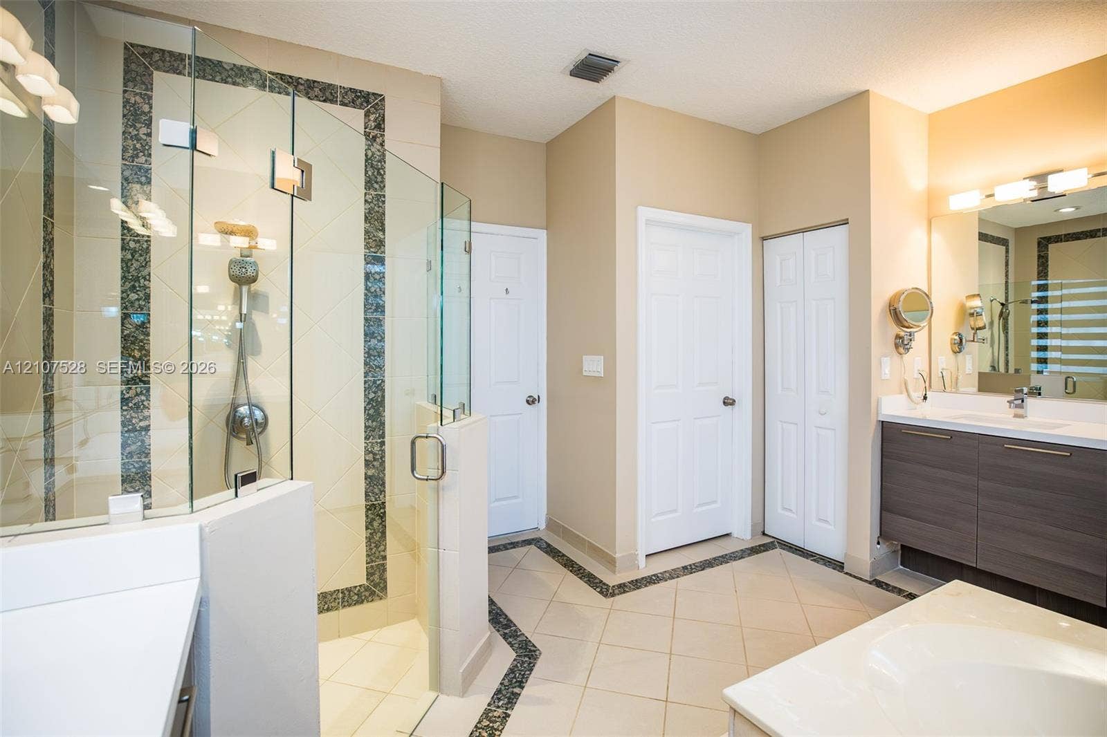 1593 SW 189th Avenue, Pembroke Pines, Pembroke Pines, FL 33029 Master Bath has Shower and plenty of storage space