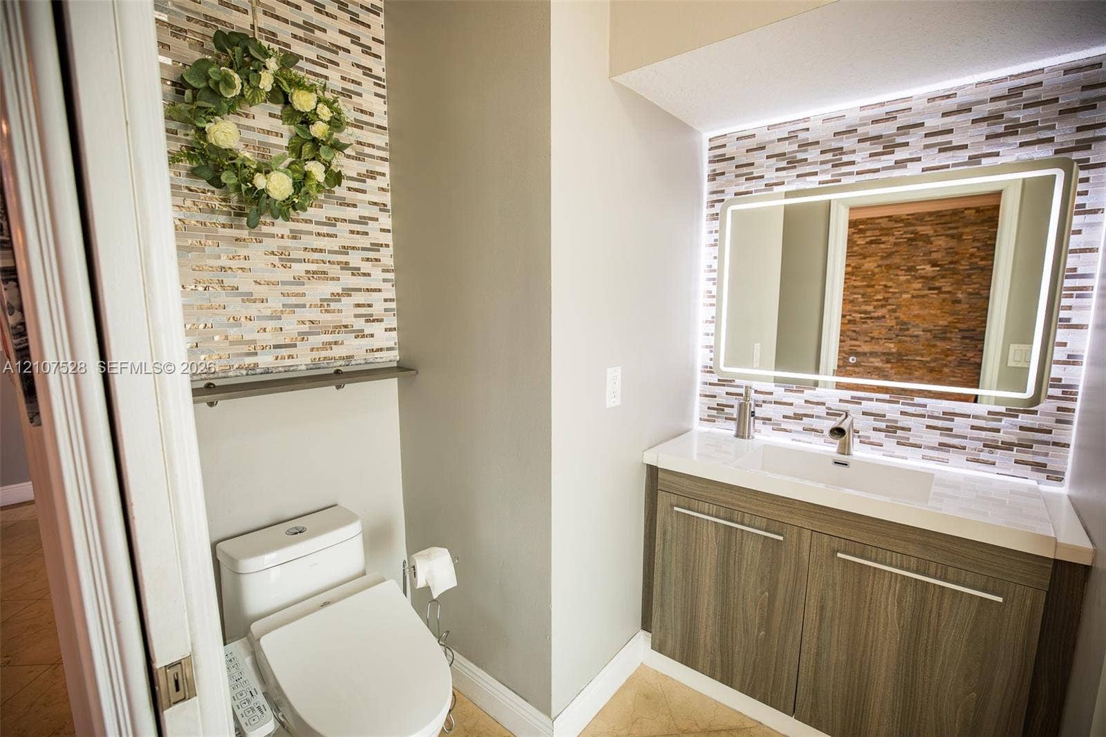 1593 SW 189th Avenue, Pembroke Pines, Pembroke Pines, FL 33029 Cabana Half-bathroom with access to Dining Room and Patio