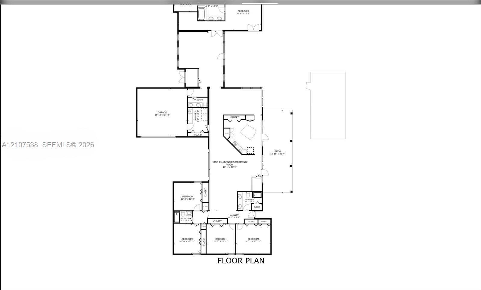 10204 SW 96th Court, Miami, Miami, FL 33176 Floor plan