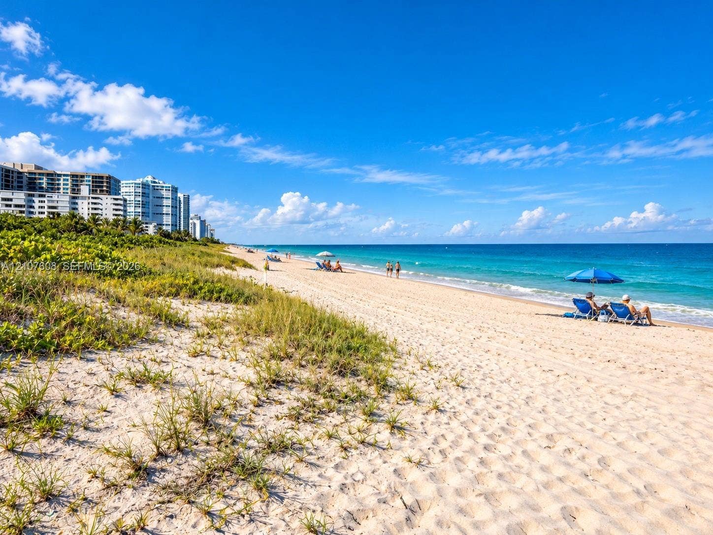 2000 S Ocean Boulevard, #12F, Lauderdale-By-The-Sea, Lauderdale By The Sea, FL 33062 Direct oceanfront access featuring expansive sandy beach, coastal dunes with native vegetation, and panoramic sea scenery