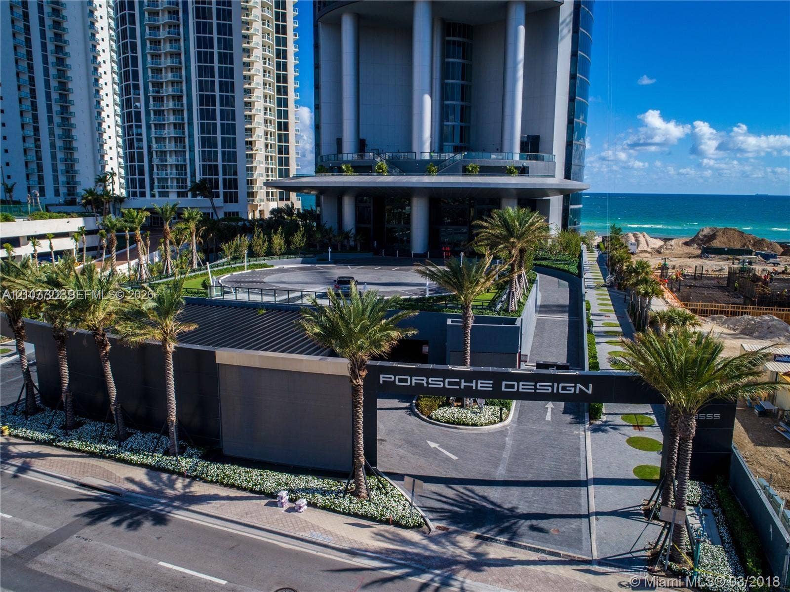 18555 Collins Avenue, #4604, Sunny Isles Beach, Sunny Isles Beach, FL 33160 Building Entrance