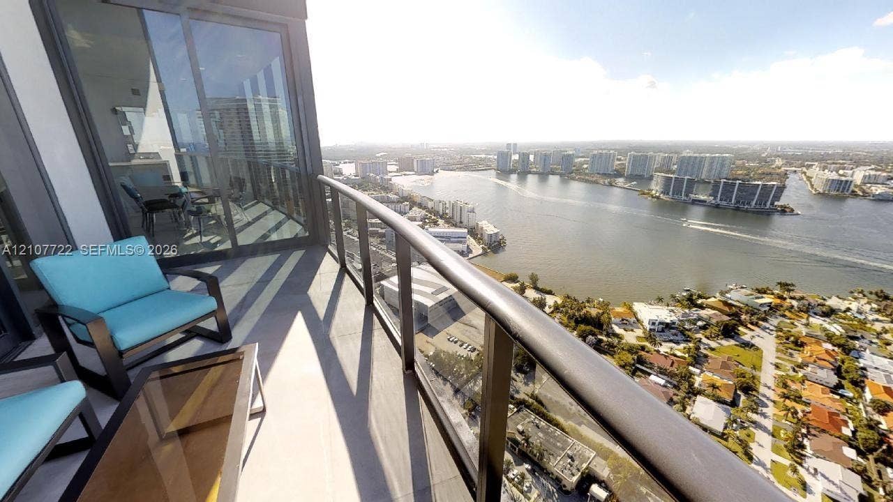 18555 Collins Avenue, #4604, Sunny Isles Beach, Sunny Isles Beach, FL 33160 Balcony View