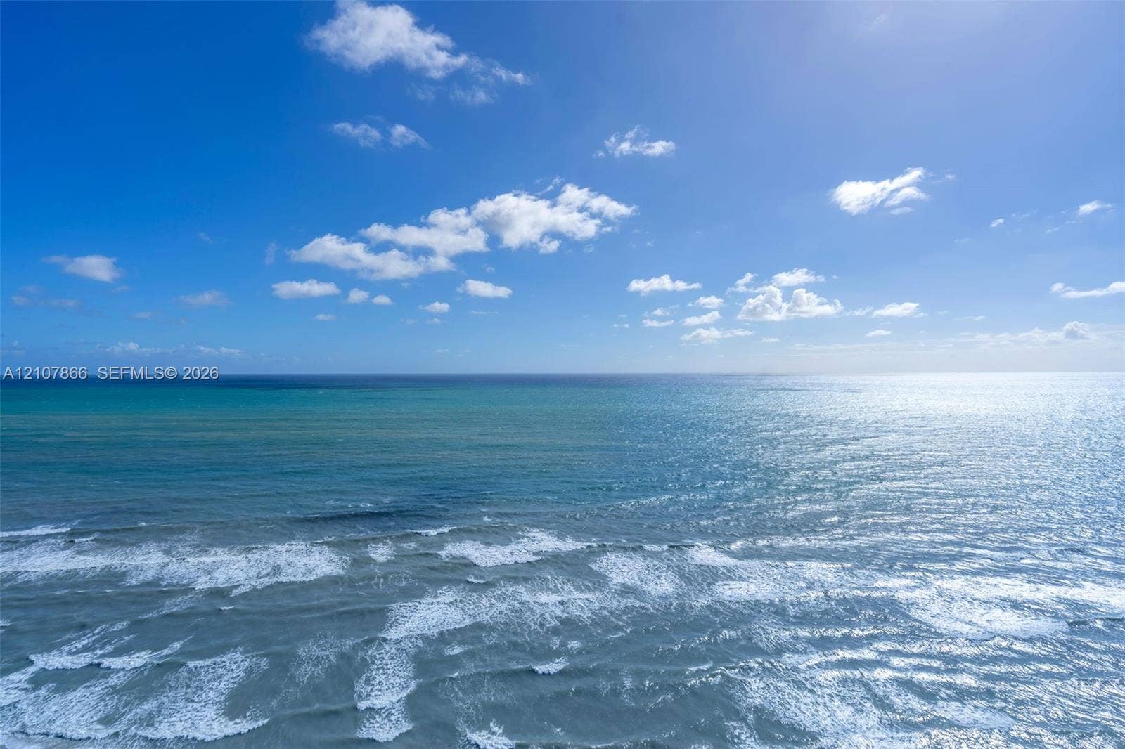 17121 Collins Avenue, #2608, Sunny Isles Beach, FL 33160 Direct oceanfront exposure with panoramic water and horizon scenery