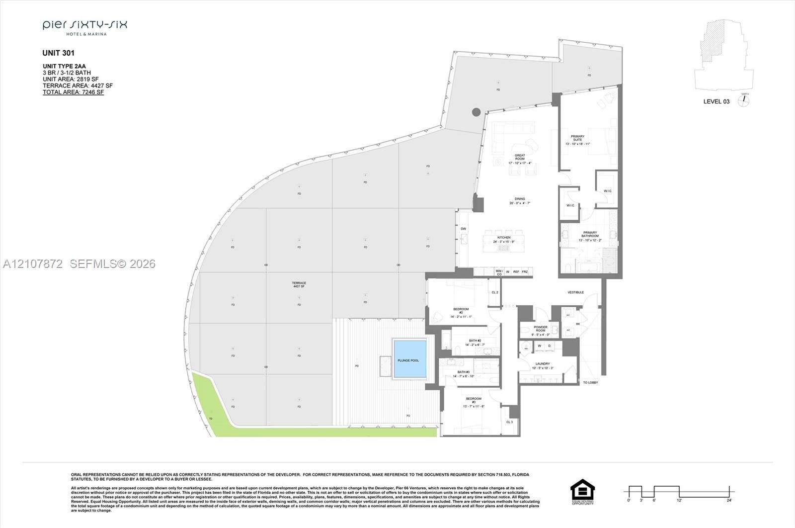 2221 SE 17th Street, #301, Fort Lauderdale, FL 33316 Floor plan