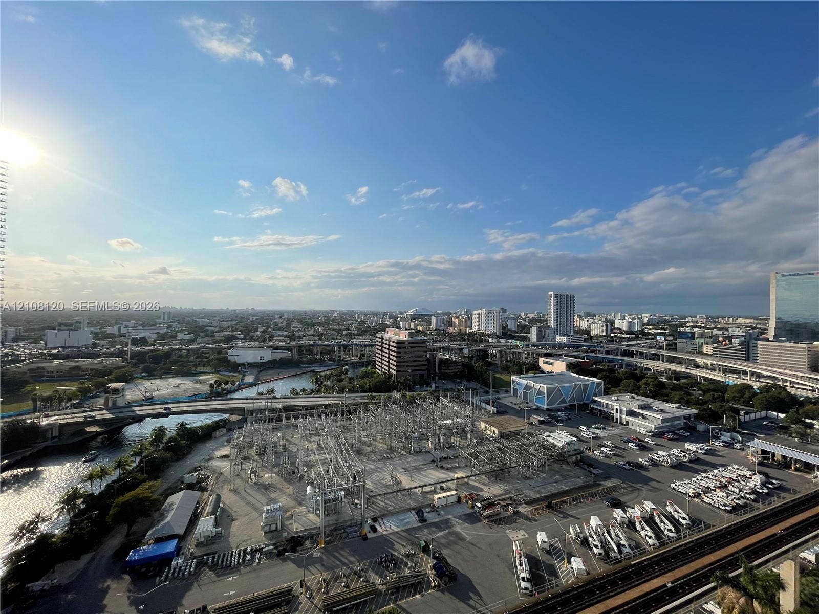 92 SW 3rd Street, #2307, Miami, FL 33130 High-elevation vantage point featuring panoramic cityscape and water horizons