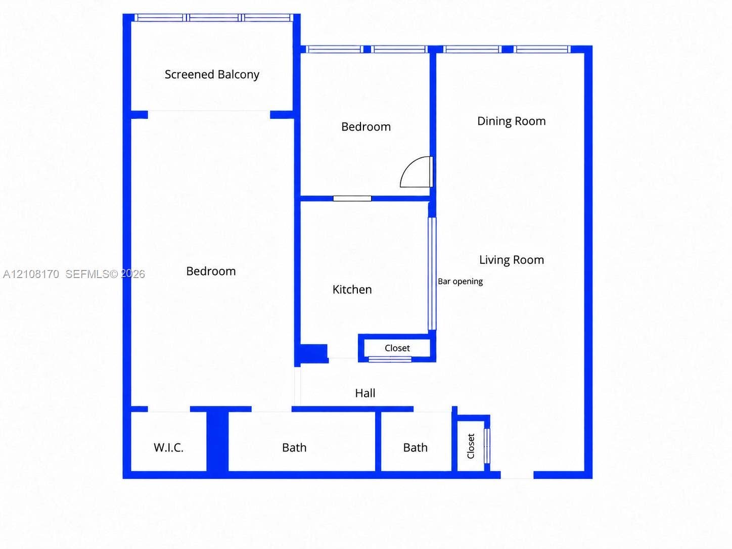 801 Three Islands Boulevard, #108, Hallandale Beach, FL 33009 Floor plan