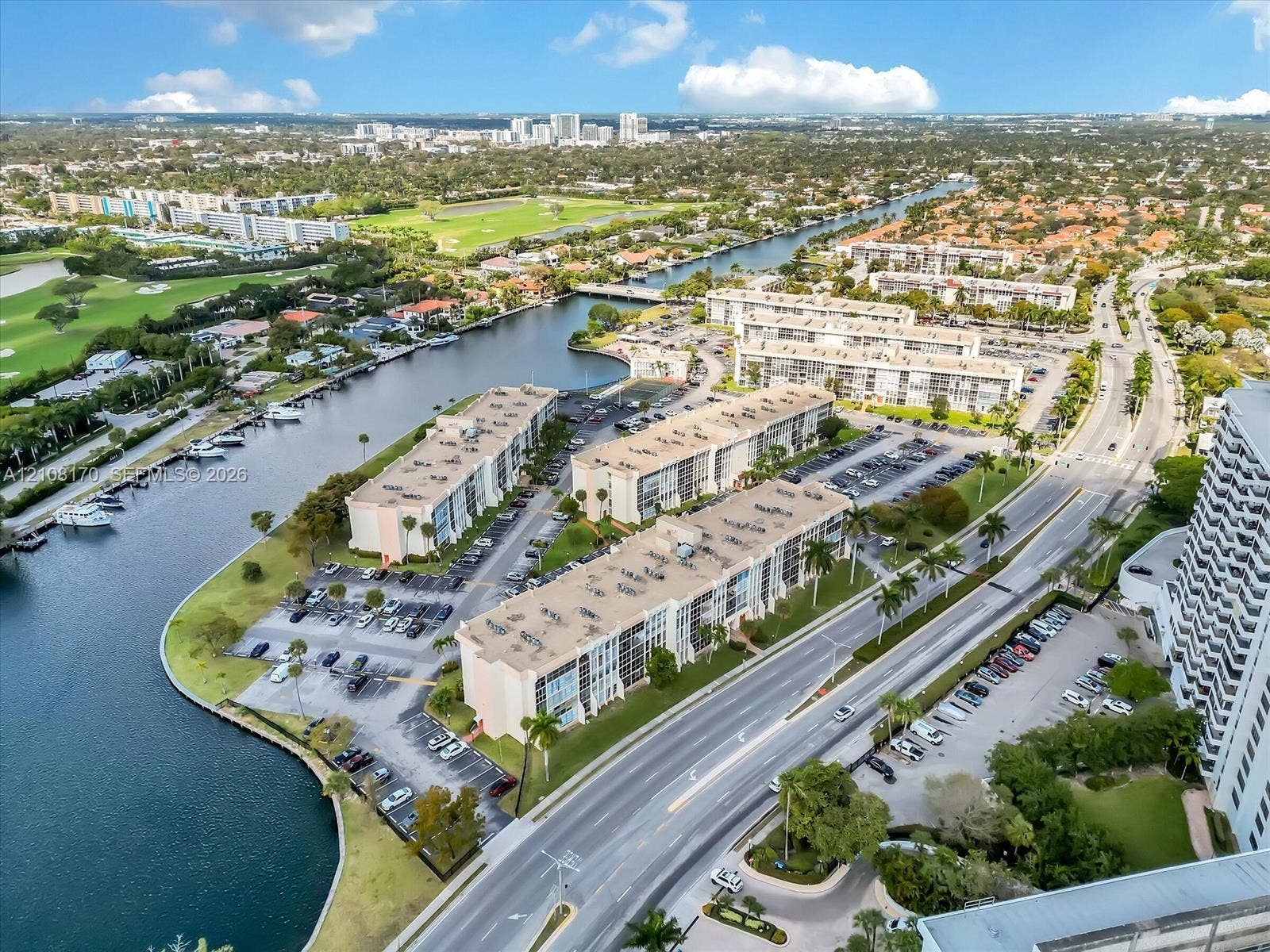 801 Three Islands Boulevard, #108, Hallandale Beach, FL 33009 Complex Golf View