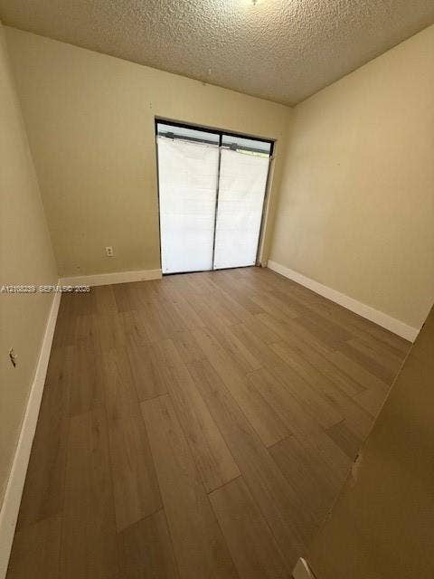 Wood-finish flooring and sliding glass door