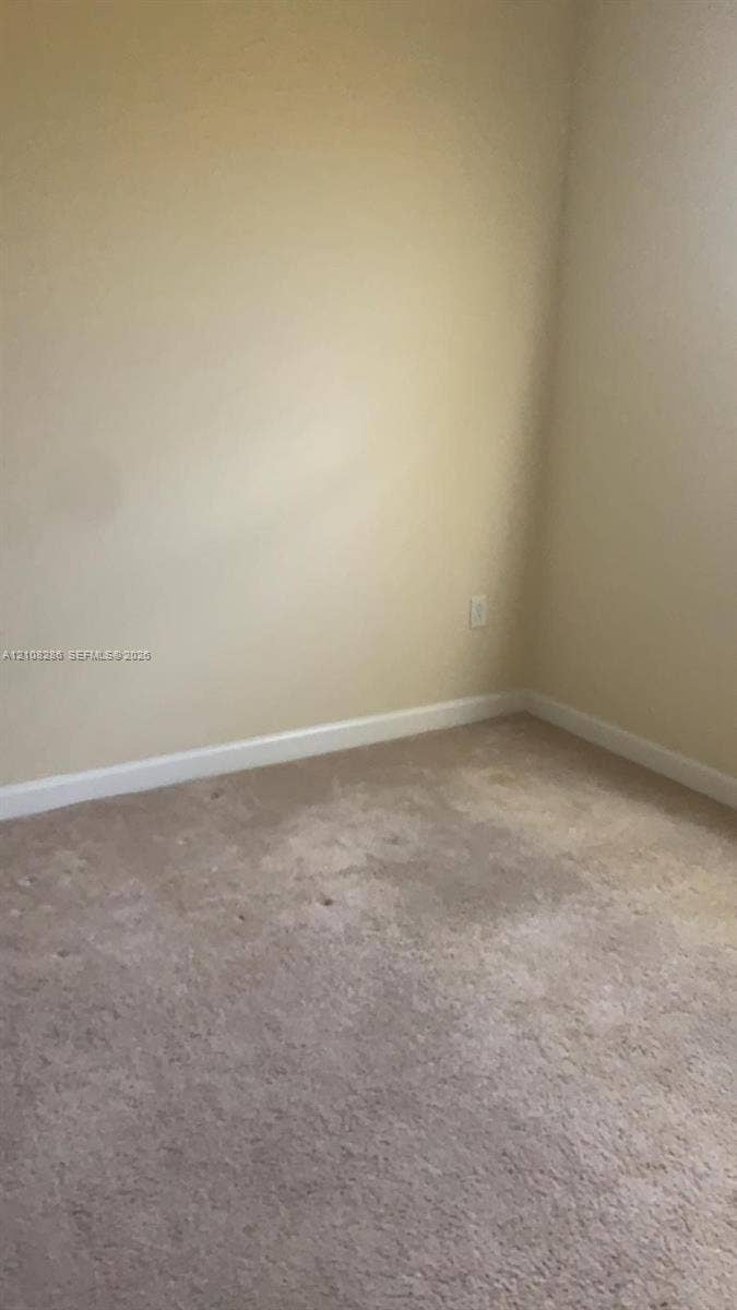Interior room featuring wall-to-wall carpeting and neutral-toned painted walls