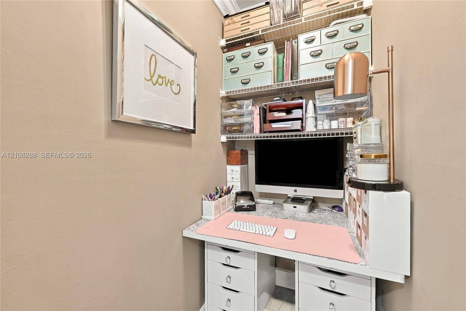 8292 NW 36th Street, Sunrise, FL 33351 Storage area converted to an office that can be converted back into storage or maintained as an office for remote individuals or for a stay at home parent.