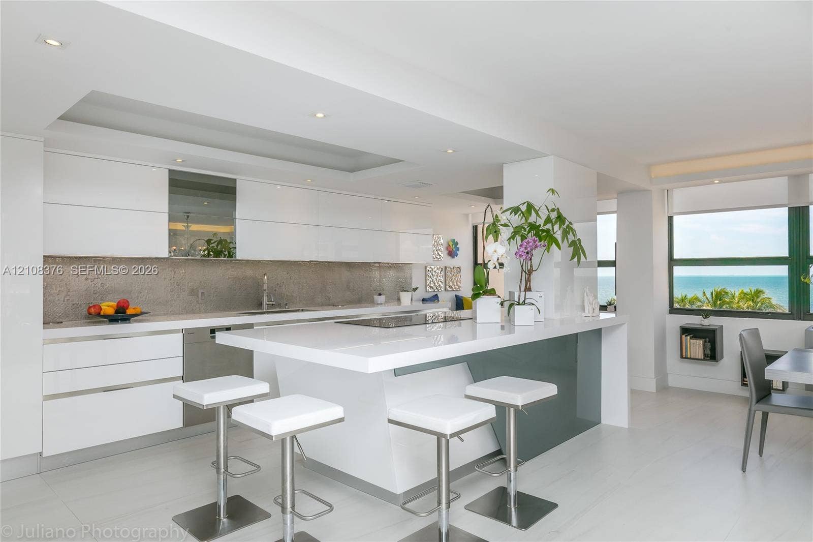 3 Grove Isle Drive, #C502, Miami, Miami, FL 33133 Open Kitchen offers magnificent Bay View