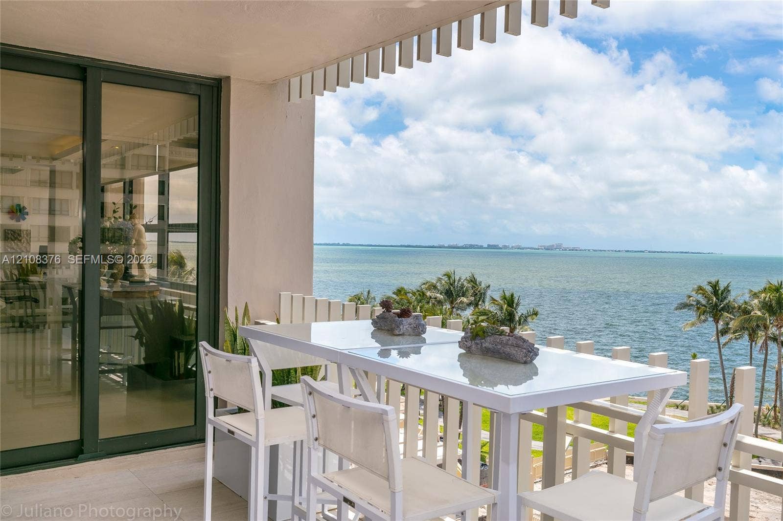 3 Grove Isle Drive, #C502, Miami, Miami, FL 33133 Second balcony with a magnificent Ocean view