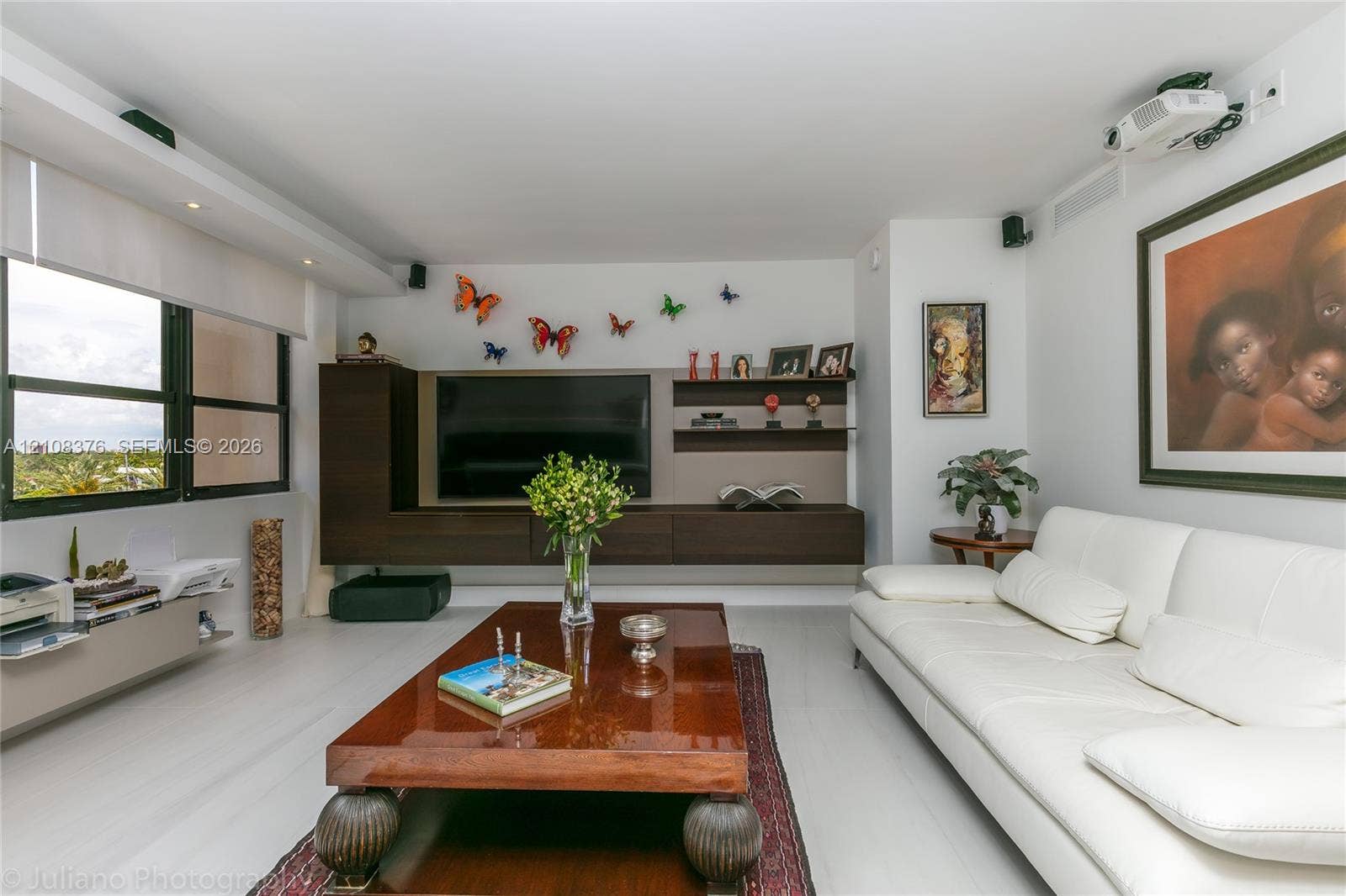 3 Grove Isle Drive, #C502, Miami, Miami, FL 33133 Third Bedroom converted in a very spacious DEN offers a magnificent Bay View