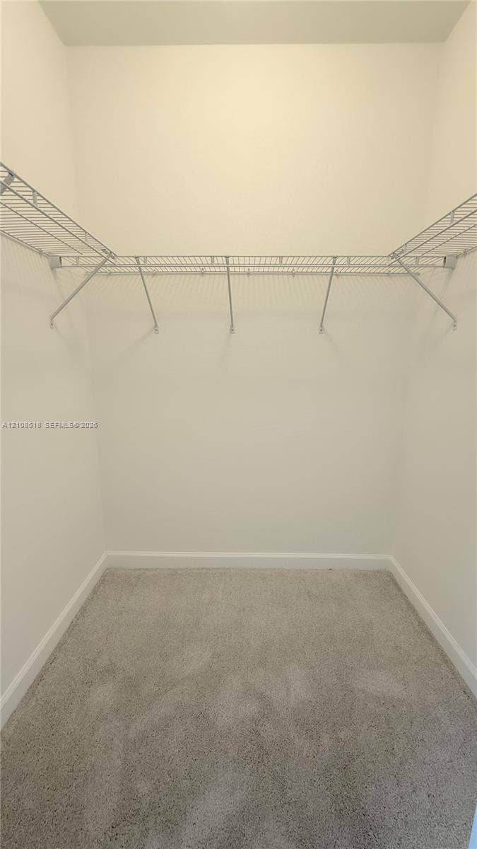 27733 SW 155th Court, #27733, Homestead, Homestead, FL 33032 Walk-in closet featuring wall-to-wall carpeting and upper wire shelving