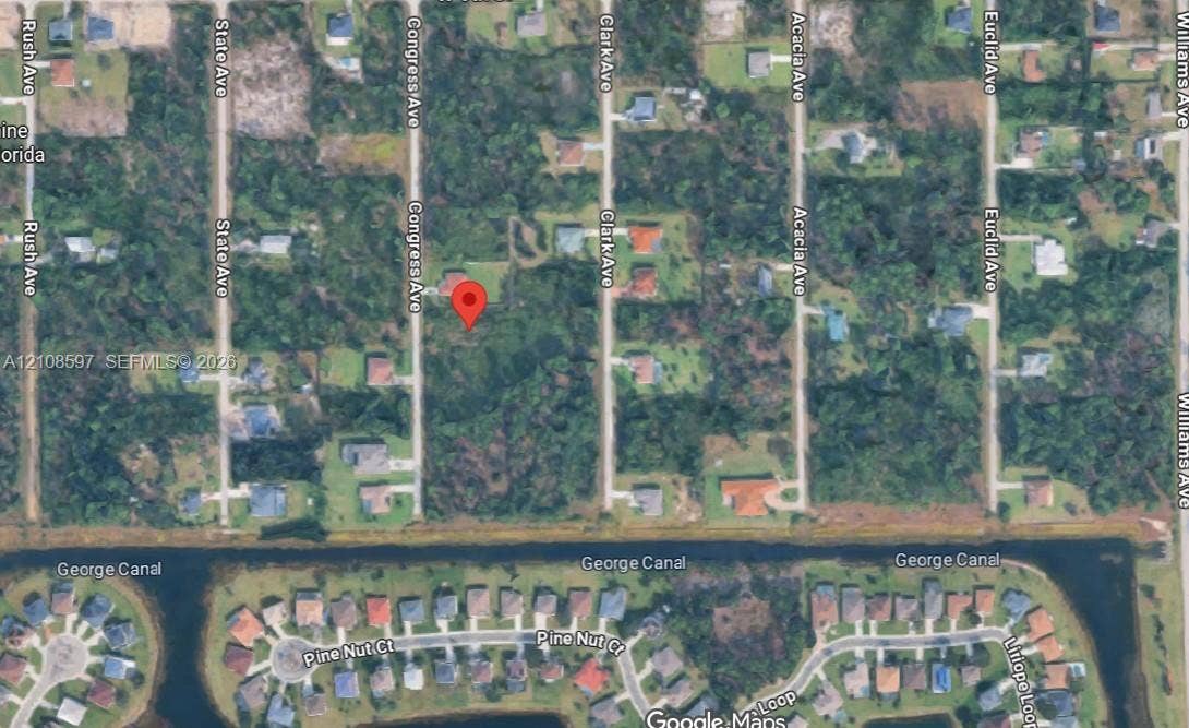 808 Congress Avenue, Lehigh Acres, FL 33972 Satellite Map. Depicting the geographic location of the property