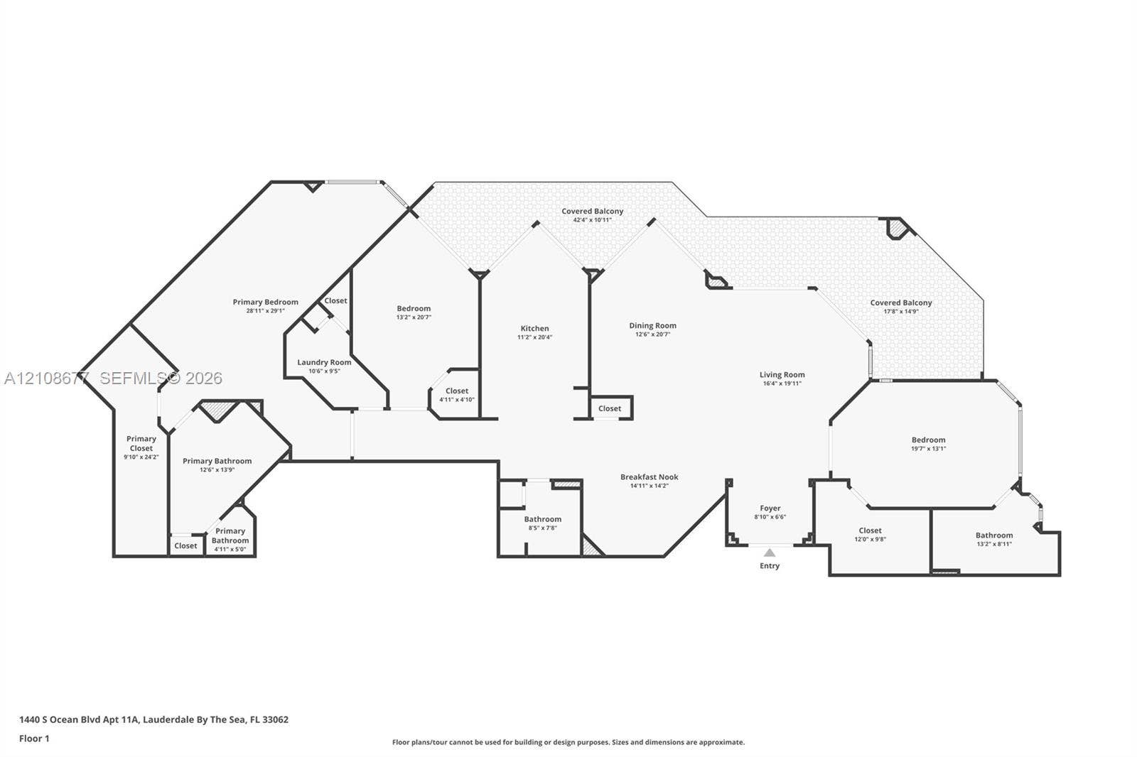 1440 S Ocean Boulevard, #11A, Lauderdale By The Sea, FL 33062 Floor plan