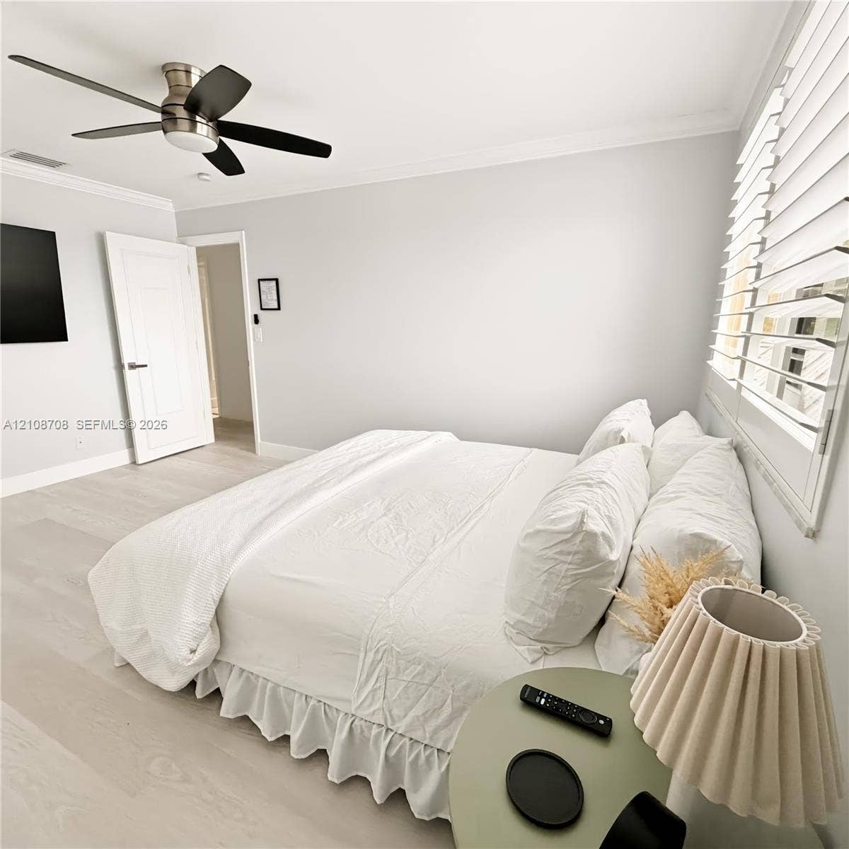 Bedroom with king bed