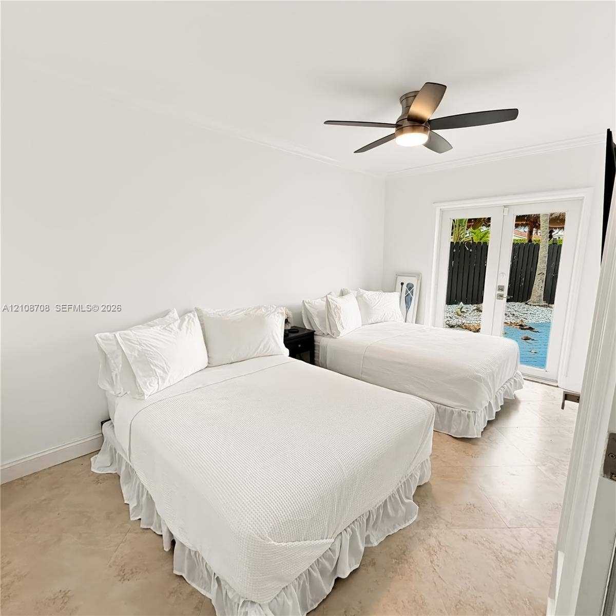 Bedroom with two beds
