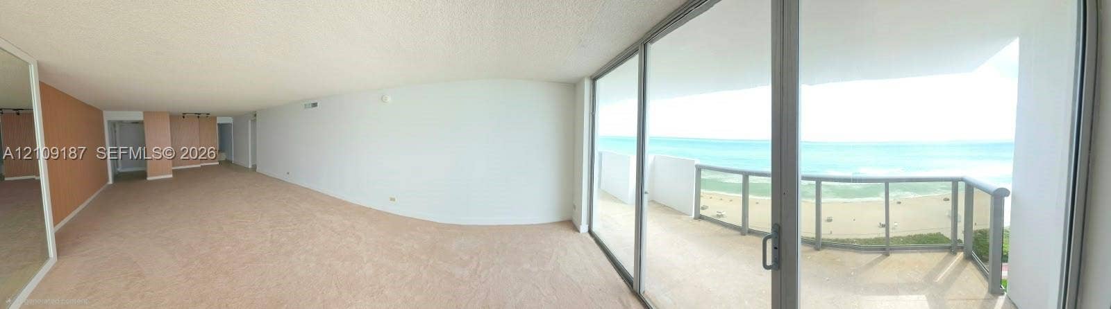 6039 Collins Avenue, #1625, Miami Beach, FL 33140 Master bedroom with expansive unobstructed direct ocean view.