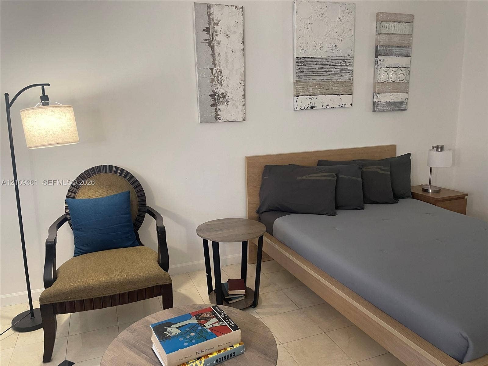 26 Diplomat Parkway, #2351, Hallandale Beach, FL 33009 Neutral interior space featuring polished tile flooring
